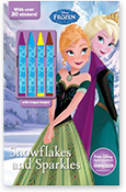 Snowflakes and Sparkles Coloring Book Cover Image