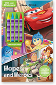 Hopes and Heroes Coloring Book Cover Image