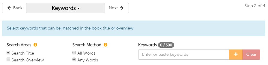 Keyword options